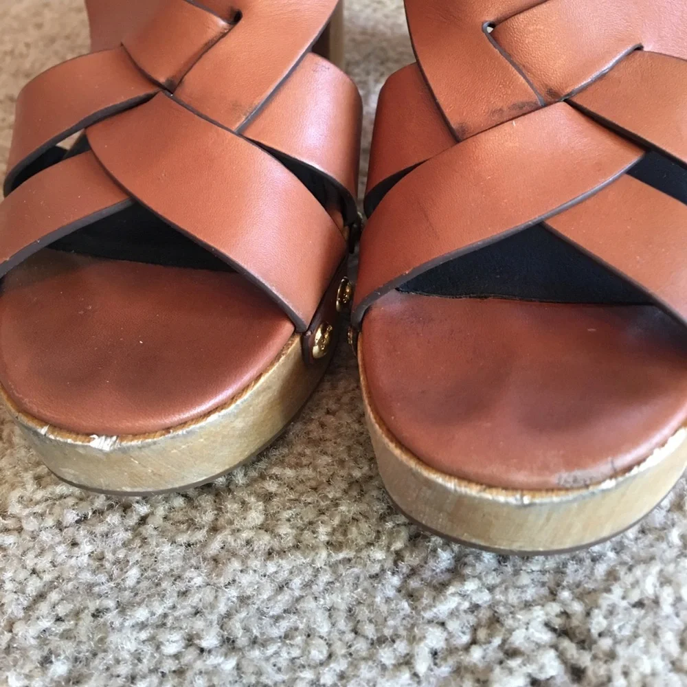 Coach strappy cognac